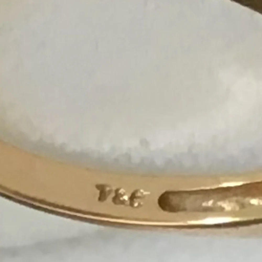 14K Gold Sapphire & Diamond Ring Size 6 1/4 Vintage Excellent Condition - Picture 13 of 13